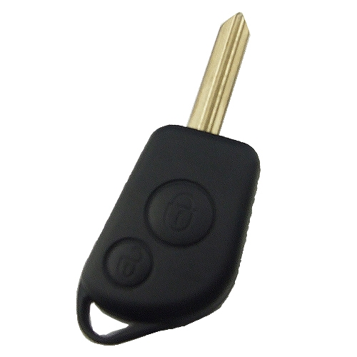 Citroen 2 Buttons Flip Remote Key Cover with battery