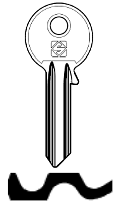 UL051 Key Blank - 1