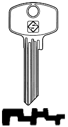 DM65-27 Key Blank - 1