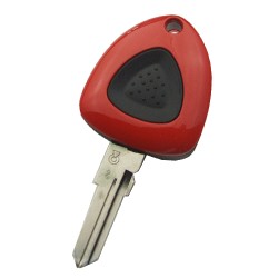 Ferrari 1 button remote key shell with left blade no logo - Ferrari