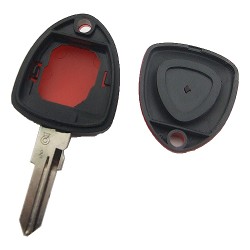 Ferrari 1 button remote key shell with left blade no logo - 3