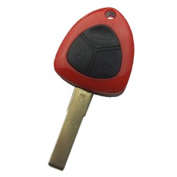 Ferrari 3 button remote key shell with left blade no logo - Ferrari