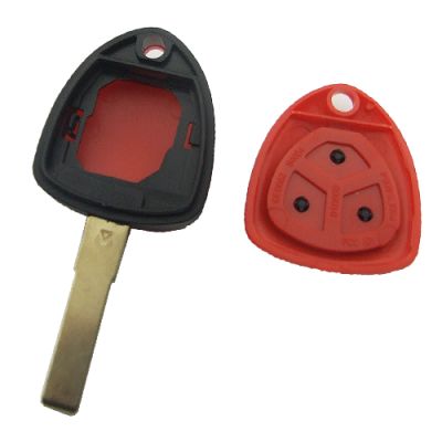 Ferrari 3 button remote key shell with left blade no logo - 3