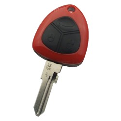 Ferrari 3 button remote key shell with left blade no logo - Ferrari