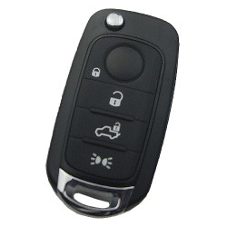 Fiat 4 button flip remote key blank with SIP22 without logo - Fiat