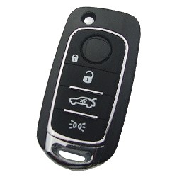 Fiat 500X 4 Button Flip Remote Shell Blank With SIP22 Blade - Fiat