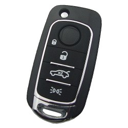 Fiat - Fiat 500X 4 button flip Remote Key blank with SIP22 blade
