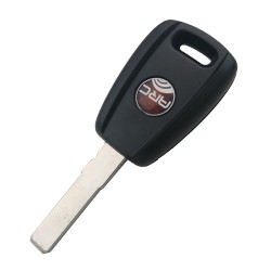 Fiat Blue Key Shell 1 Button Black - 2
