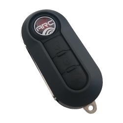 Fiat - Fiat Remote Key 3 Black Buttons (Original, Delphi) (433 MHz, ID46)