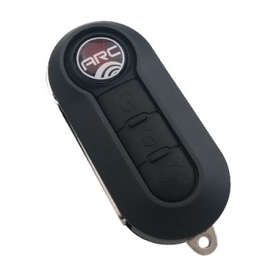 Fiat Remote Key 3 Black Buttons (Original, Delphi) (433 MHz, ID46) - 1