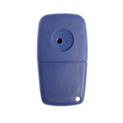 Fiat Flip Key Shell 3 Buttons battery holder on the back Blue - 2
