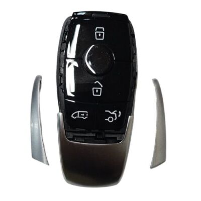Benz 4button key shell with blade - 1