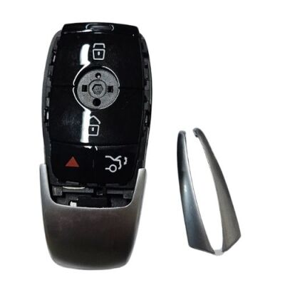 Benz 4button key shell with blade - 1