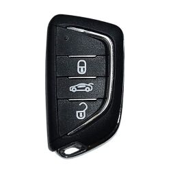 Citroen modified key shell, with Badge place, Without battery holder, blade VA2 , pls choose button - Peugeot