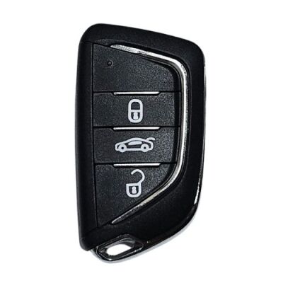 Citroen modified key shell, with Badge place, Without battery holder, blade VA2 , pls choose button - 1