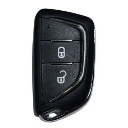 Citroen modified key shell, with Badge place, Without battery holder, blade VA2 , pls choose button - Peugeot