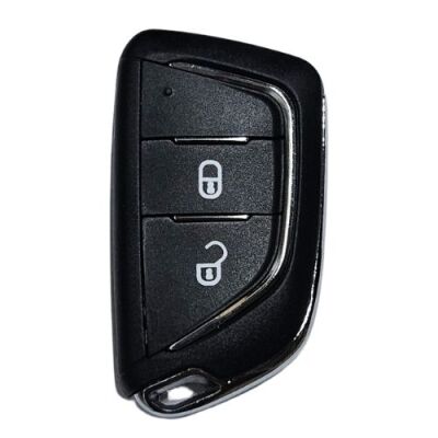 Citroen modified key shell, with Badge place, Without battery holder, blade VA2 , pls choose button - 1
