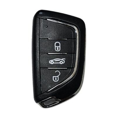 Citroen modified key shell with HU83 blade , with Badge place, With battery holder, pls choose button - 1