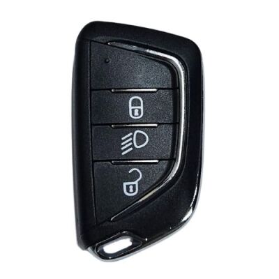 Citroen modified key shell with HU83 blade , with Badge place, With battery holder, pls choose button - 1