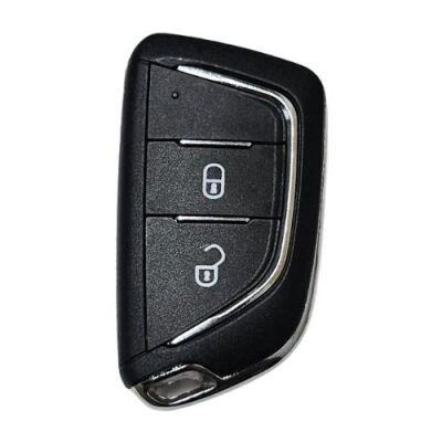 Citroen modified key shell with HU83 blade , with Badge place, With battery holder, pls choose button - 1