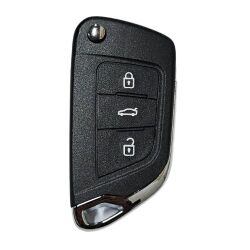 Citroen modified remote key shell with battery clamp with badge place, blade VA2. pls choose the button type - Peugeot