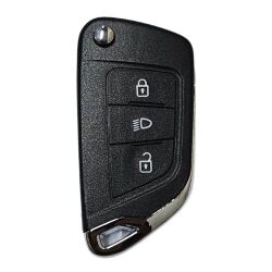 Citroen modified remote key shell with battery clamp with badge place, blade VA2. pls choose the button type - Peugeot