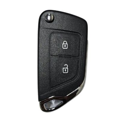Citroen modified remote key shell with battery clamp with badge place, blade VA2. pls choose the button type - 1