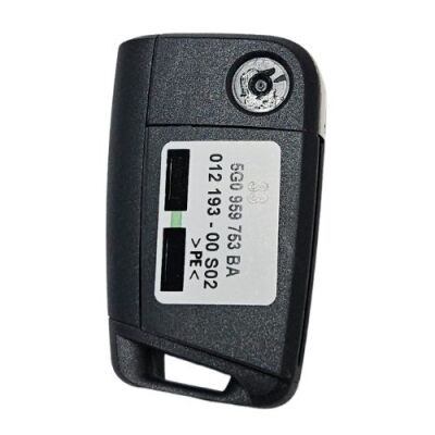 OEM VW Golf MK7 3 Button Remote Control - 433MHz - MQB48 AES Chip - FCCID: 5G0959752BA - CMIIT ID: 2015DJ1678 - ANATEL: 2970-12-5364 - 2