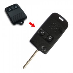 Ford 2 Buttons Modified Flip Key Shell - Ford