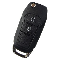 Ford 2 button flip remote key shell with Hu101 blade - Ford