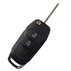 Ford 2 button flip remote key shell with Hu101 blade - 3