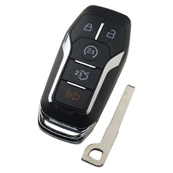  - Ford 4+1button aftermarket remote key with 902mhzHITAG PRO keyless