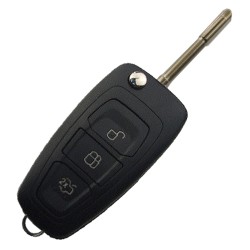 Ford Mondeo flip 3 button remote key blank （FO21 blade) - 4