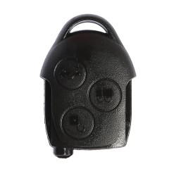 Ford Transit Connect Key Shell 3 Button Black, Logo Hole - Ford