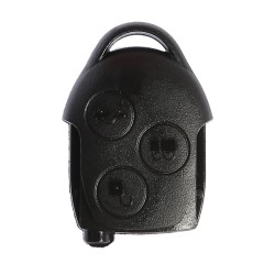 Ford Transit Connect Key Shell 3 Button Black, Logo Hole - 1