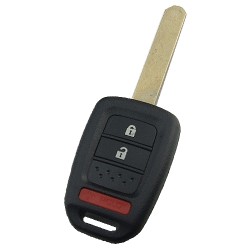 Honda 2+1 button remote key with chip 47-7961XTT inside 313.8MHZ FCC ID:MLBHLIK6-1T Fits:2013-2015 CR-V - 