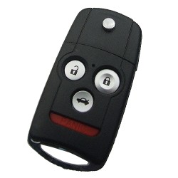 Honda 3+1 button flip remote key blank no logo - Honda