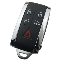 Jaguar Keyless 5 button remote key Aftermarket 434mhz PCF7953A HITAG2 46 chip FCC ID: KR55WK49244 - 2