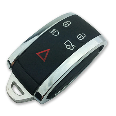Jaguar Keyless 5 button remote key Aftermarket 434mhz PCF7953A HITAG2 46 chip FCC ID: KR55WK49244 - 1