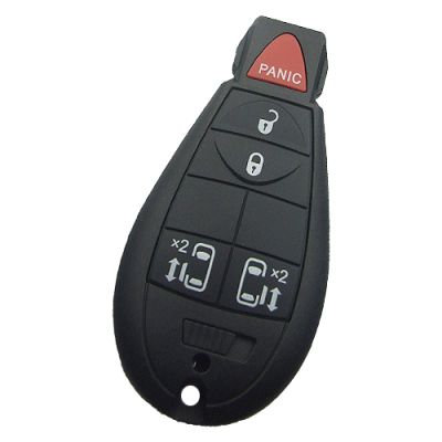 Jeep Dodge Chrysler Fobik Remote Key 4+1 Buttons Side Doors Button Type 433MHz PCF7941A - 1