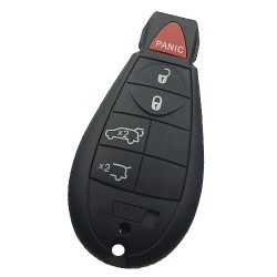 Jeep Dodge Chrysler Fobik Remote Key 4+1 Buttons x2 Trunk Button Type 433MHz PCF7961A - Chrysler