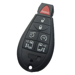 Jeep Dodge Chrysler Fobik Remote Key 6+1 Buttons 433MHz PCF7941A Transponder FCC ID - Chrysler