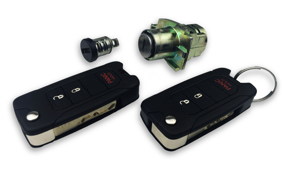 Jeep Lock Sets with 2 Pieces Flip Remote Auto Remote Controls, Auto