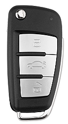 KD Flip Remote Key 3 Buttons Type B02 Metal - 1