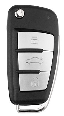 KD Flip Remote Key 3 Buttons Type B02 Metal - 1