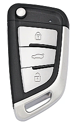 KD Flip Remote Key 3 Buttons Type B29 Metal - 1