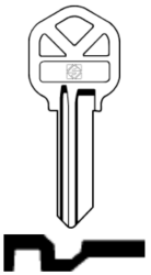 KS1 Key Blank - Silca