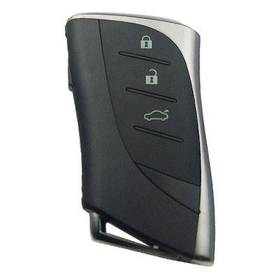 Lexus 3 button remote Key blank with blade - 1