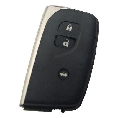 Lexus 3 button remote key shell with blade - 1