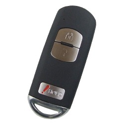 Mazda 2+1 button remote key blank with blade ( 3parts) - 1